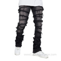 Distressed Ripped Streetwear Jeans Men